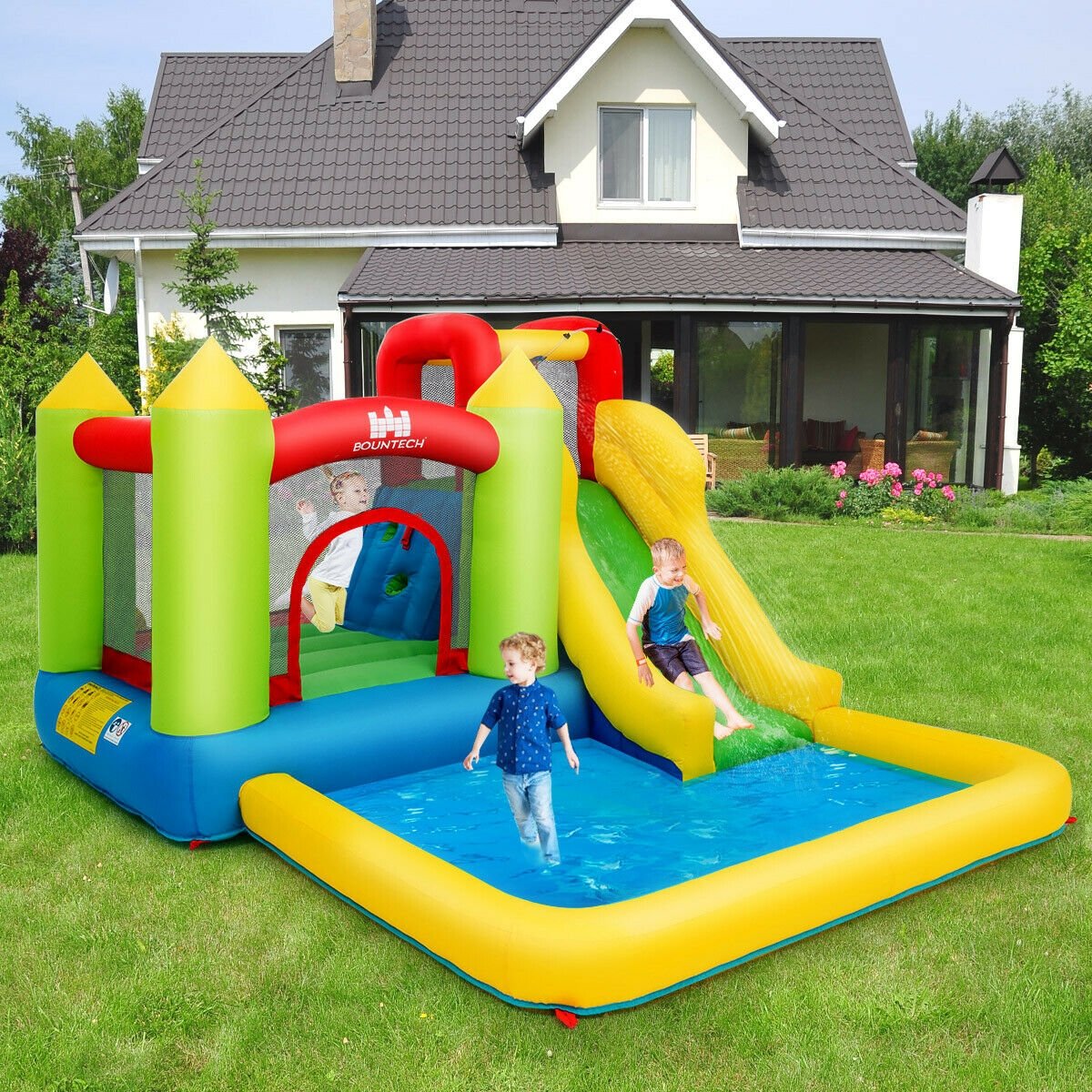 Inflatable Bounce House Water Slide Jump Bouncer without Blower at Gallery Canada