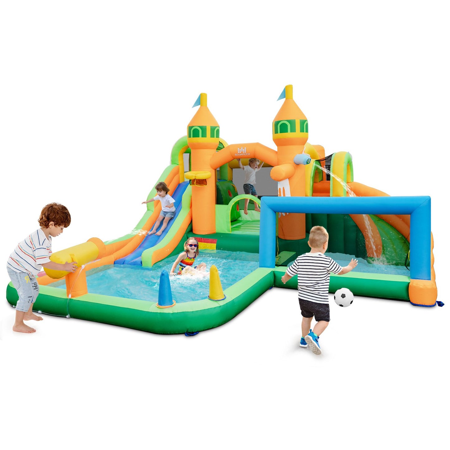Kids Inflatable Water Slide for Yard Lawn (Without Blower), Multicolor at Gallery Canada