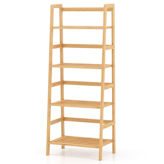 47.5 Inch 4-Tier Multifunctional Bamboo Bookcase Storage Stand Rack, Natural at Gallery Canada