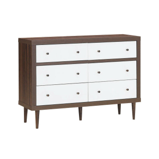 Antique-Style Free-Standing Dresser with 6 Drawers, White at Gallery Canada