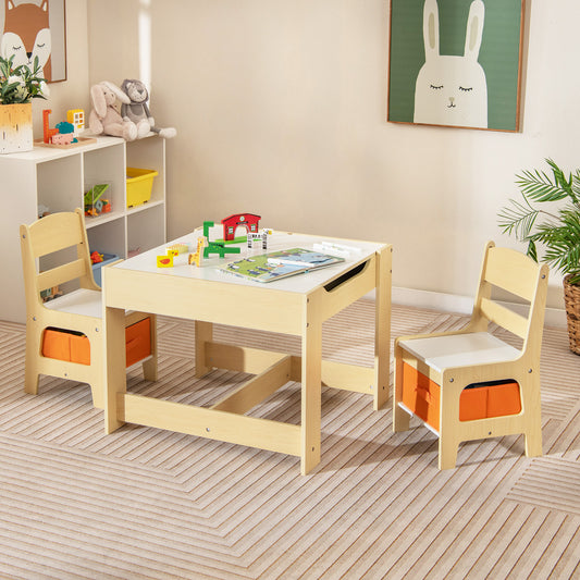 Kids Table Chairs Set, Storage Boxes, Blackboard Whiteboard, Natural Kids Table & Chair Sets Natural at Gallery Canada