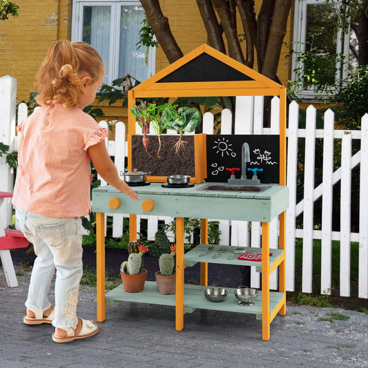 Kids Kitchen Playset With Root Viewer Planter, Rotatable Faucet Play Kitchen Sets Options at Gallery Canada