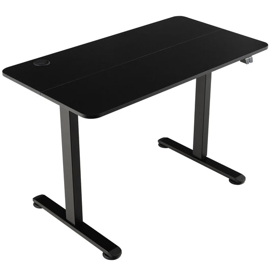Electric Standing Desk Adjustable Stand up Computer Desk Anti-collision, Black at Gallery Canada