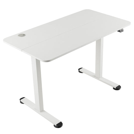 Electric Standing Desk Adjustable Stand up Computer Desk Anti-collision, White at Gallery Canada