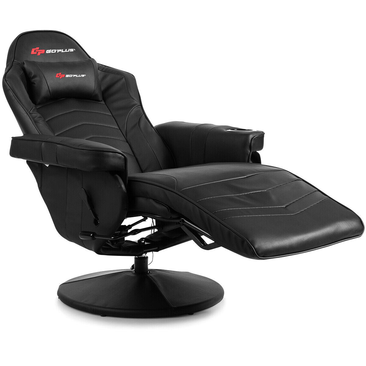 Ergonomic High Back Massage Gaming Chair, Black Gaming Chairs at Gallery Canada
