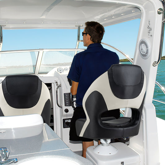 Captain Bucket Seat, Waterproof PVC Leather, Black Water Sports Black at Gallery Canada