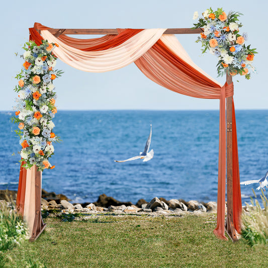 Solid Wood Wedding Arch Arbor, Square Backdrop Stand Outdoor Decor Options at Gallery Canada