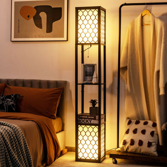 Modern Freestanding Floor Lamp, Double Pull Chain, Foot Switch, Black Table & Floor Lamps Black at Gallery Canada