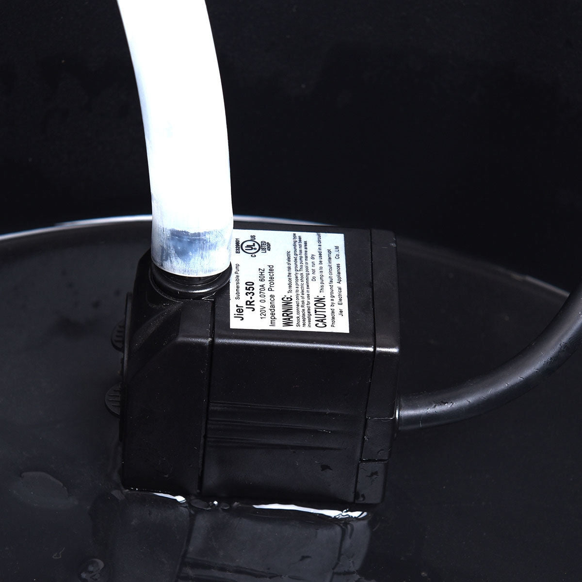 2-Tiers Outdoor Wooden Barrel Waterfall Fountain with Pump, Brown Outdoor Decor at Gallery Canada