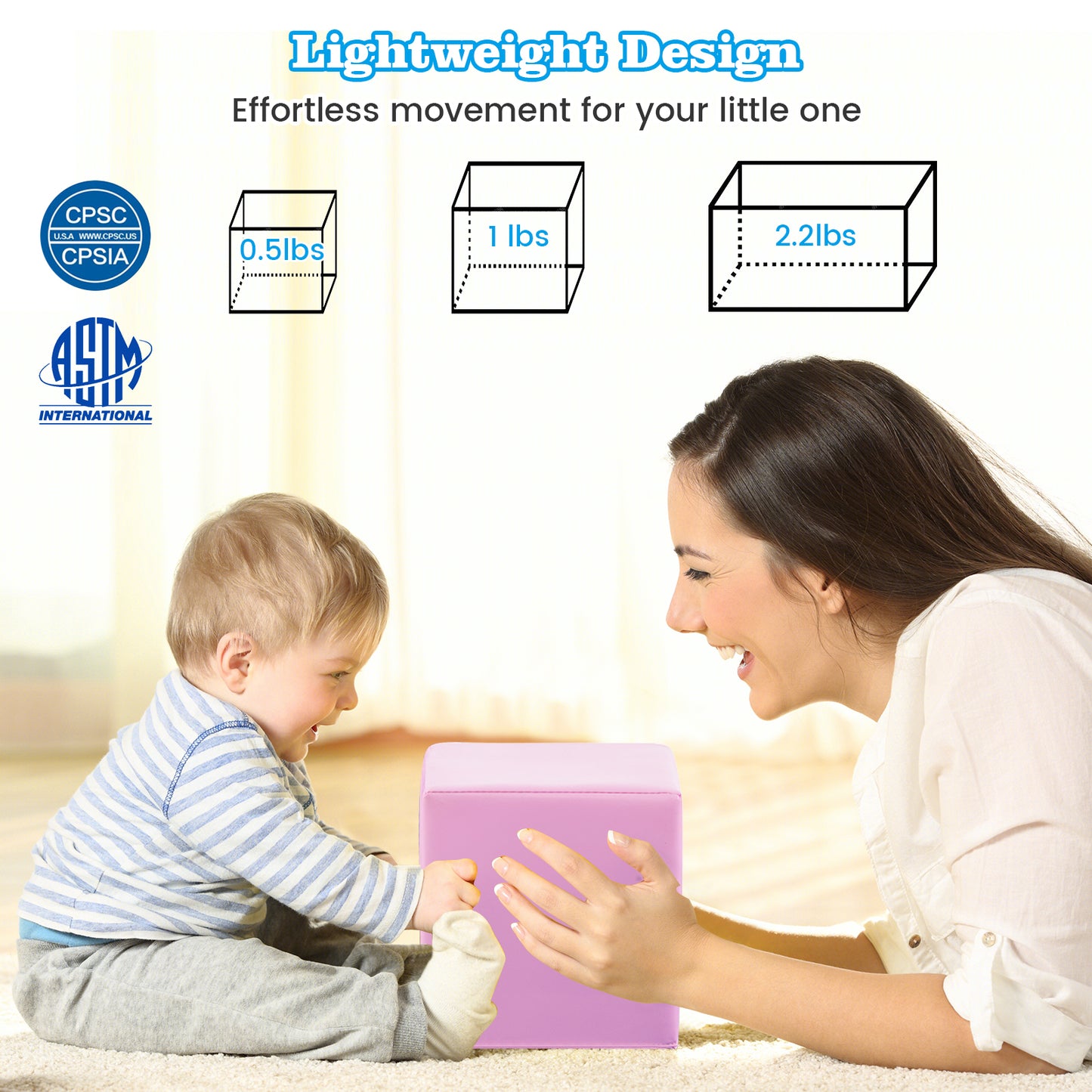 7-Piece Big Foam Building Blocks for Toddlers and Kids, Multicolor Climbers & Slides at Gallery Canada