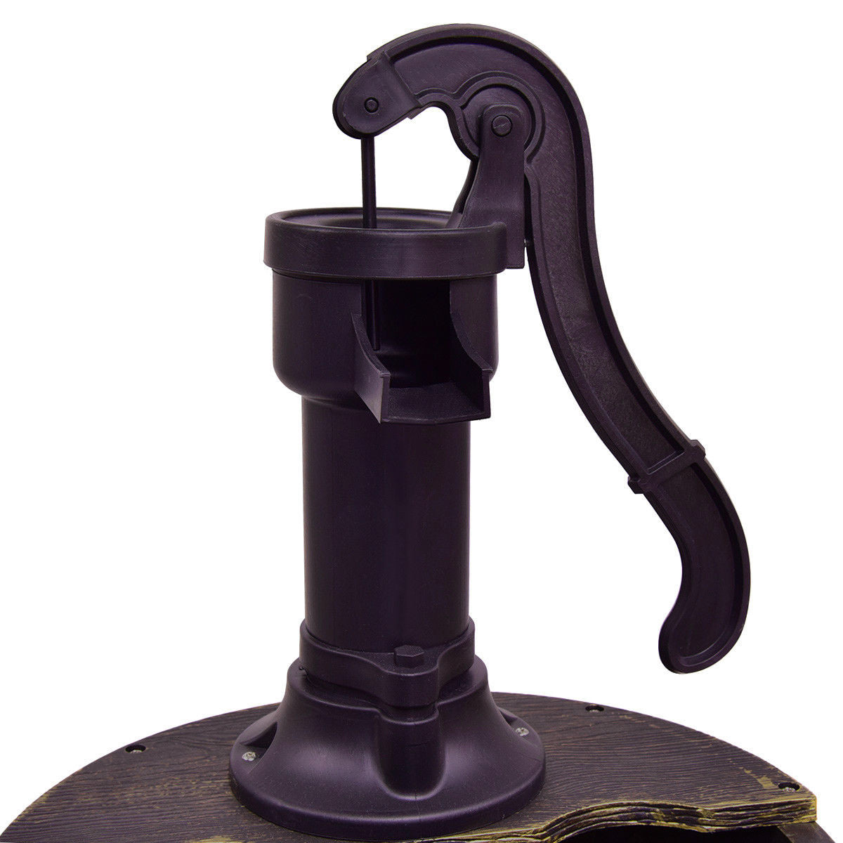 2 Tier Outdoor Barrel Waterfall Fountain With Pump, Bronze Outdoor Decor at Gallery Canada