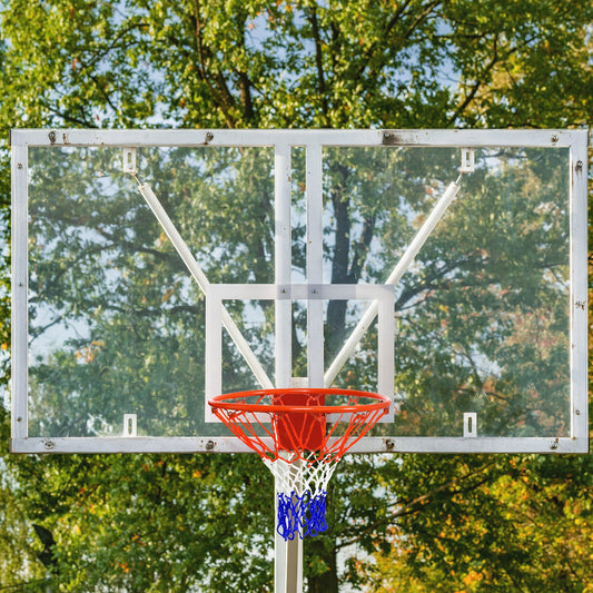 18 Inch Wall Mounted Basketball Hoop, Red Sport Equipments Red at Gallery Canada