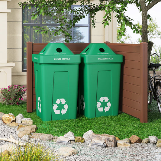 Outdoor PVC Air Conditioner Fence, 20 Inch, Brown Decorative Fencing & Flooring Brown at Gallery Canada