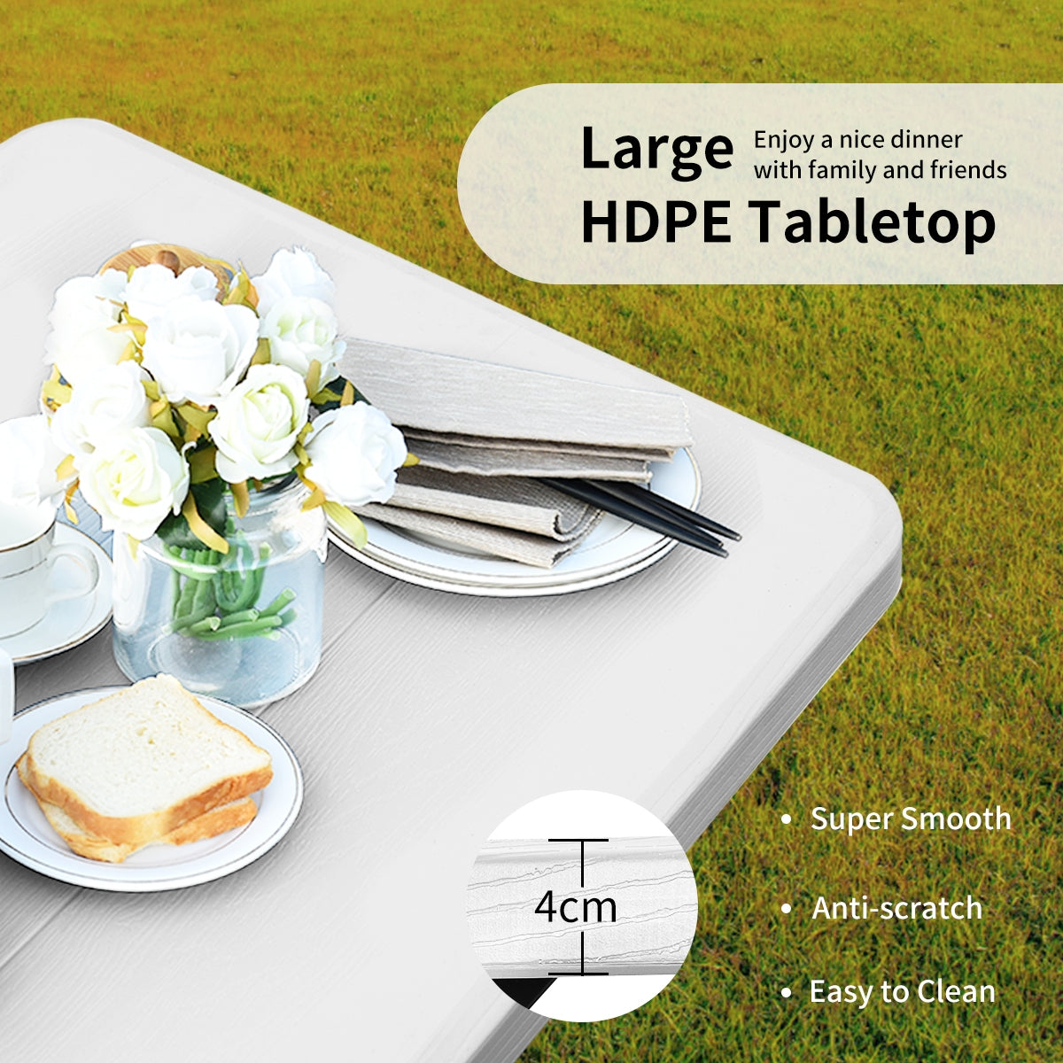 Outdoor Picnic Table Bench Set, White Picnic Tables at Gallery Canada