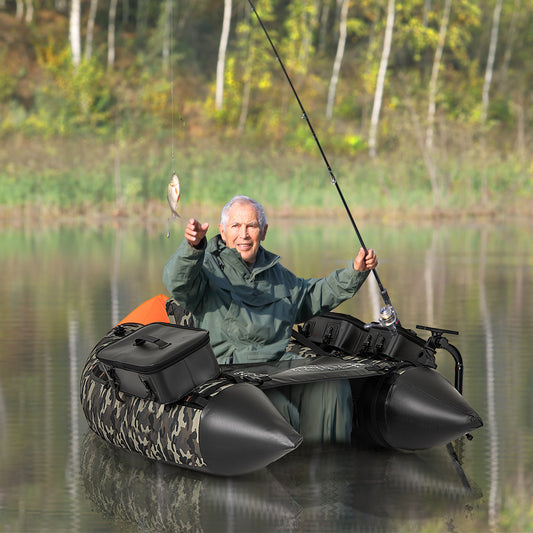 Portable Fishing Boat, 3 Detachable Storage Boxes, Camouflage Surfing Camouflage at Gallery Canada