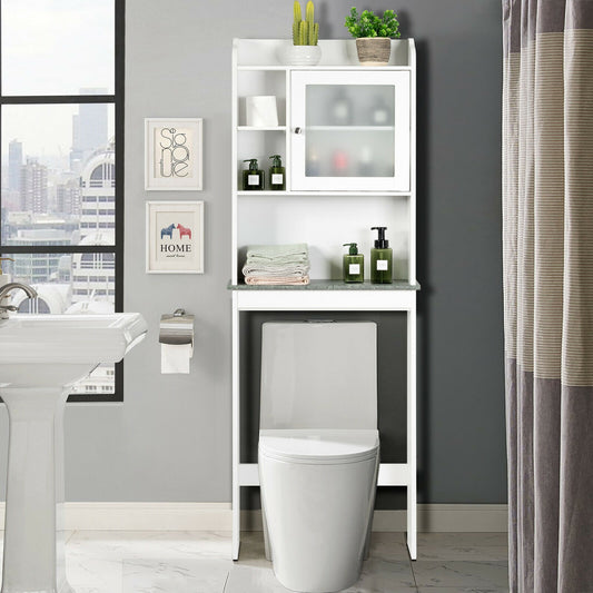 Space Saver White Over-the-Toilet Cabinet Bathroom Etagere Options at Gallery Canada
