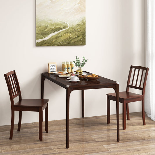 Wood Dining Chair Set, Rubber Wood Legs, Brown Dining Chairs Brown at Gallery Canada