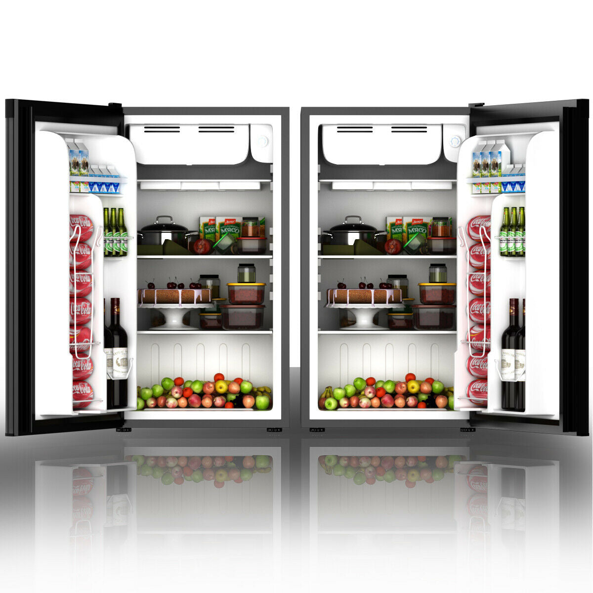3.2 cu.ft. Mini Dorm Compact Refrigerator, Black Refrigerators at Gallery Canada