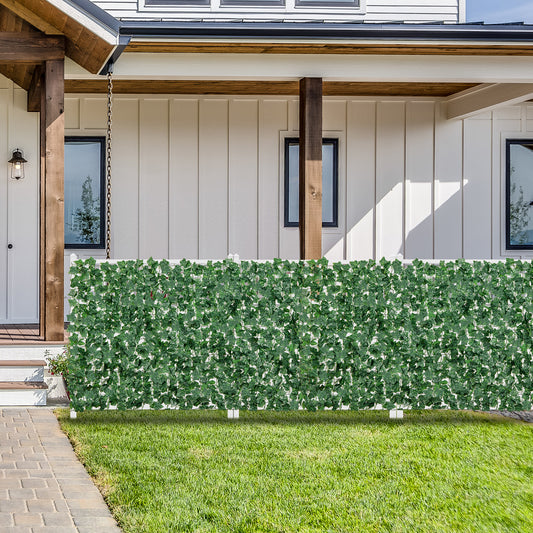 120 x 40 Inch Artificial Ivy Privacy Fence, Green Faux Plants Green at Gallery Canada