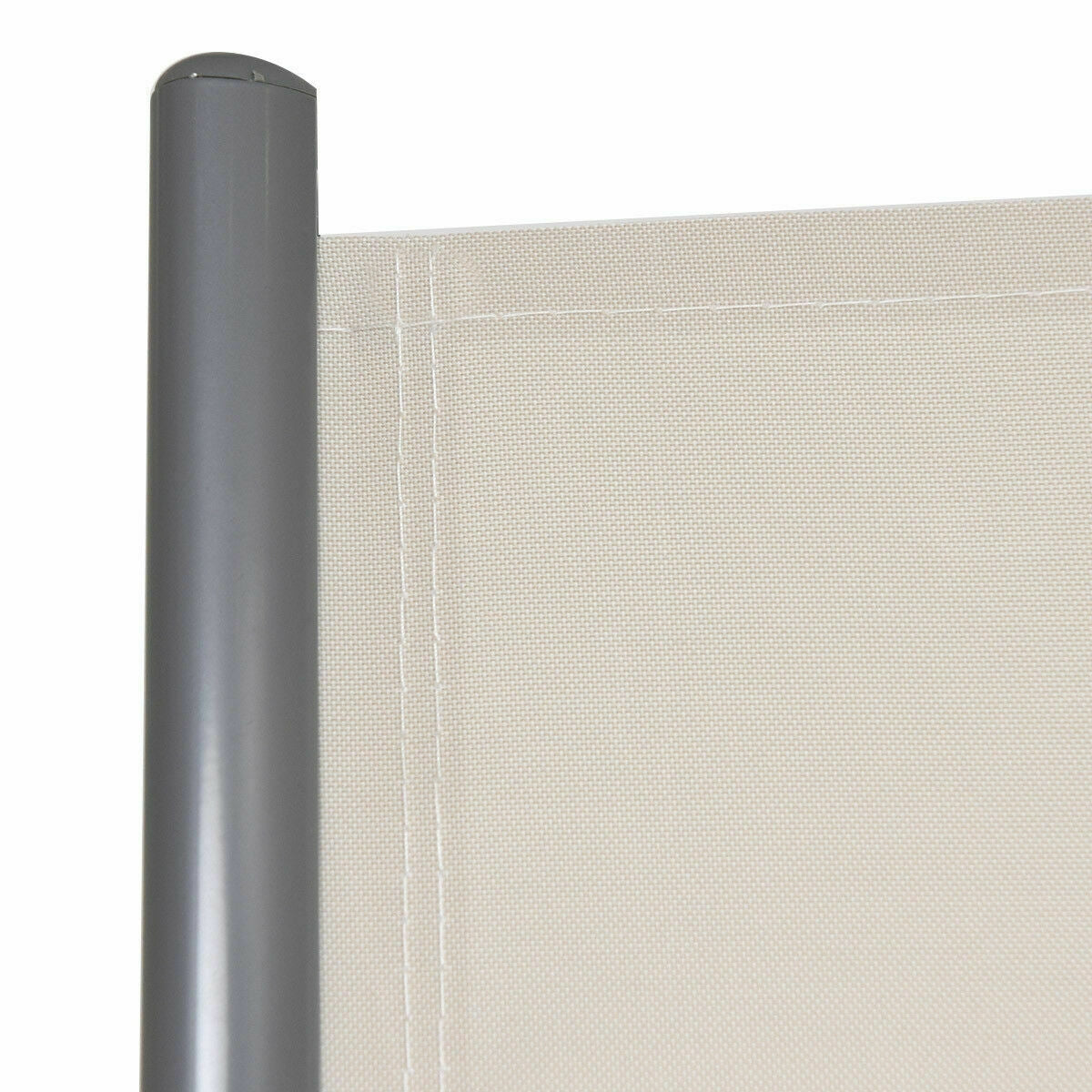 237 x 71 Inch Retractable Double Folding Patio Awning Screen Divider, Beige Outdoor Shades at Gallery Canada