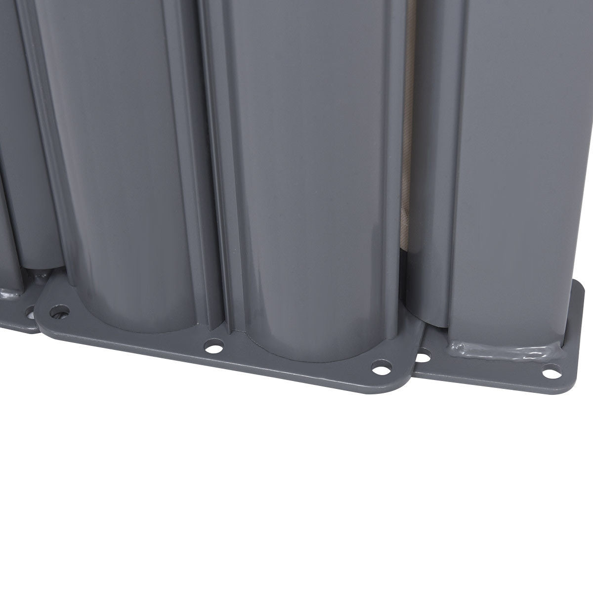 237 x 63 Inch Retractable Double Folding Patio Awning Screen Divider, Gray Outdoor Shades at Gallery Canada