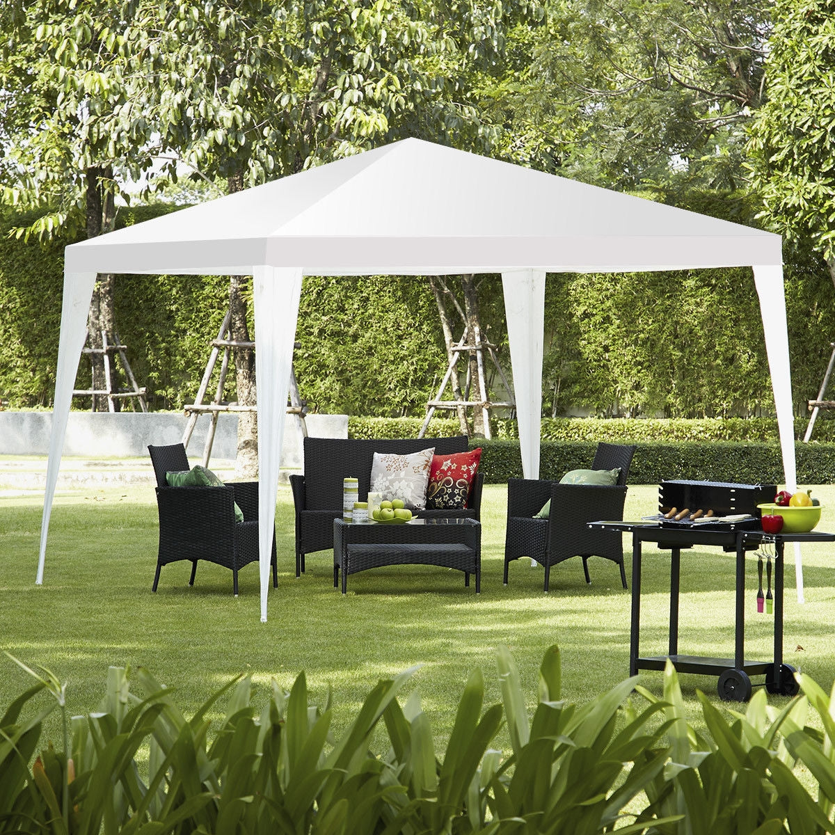 10x10 Feet Outdoor Wedding Canopy Tent, White Canopies at Gallery Canada