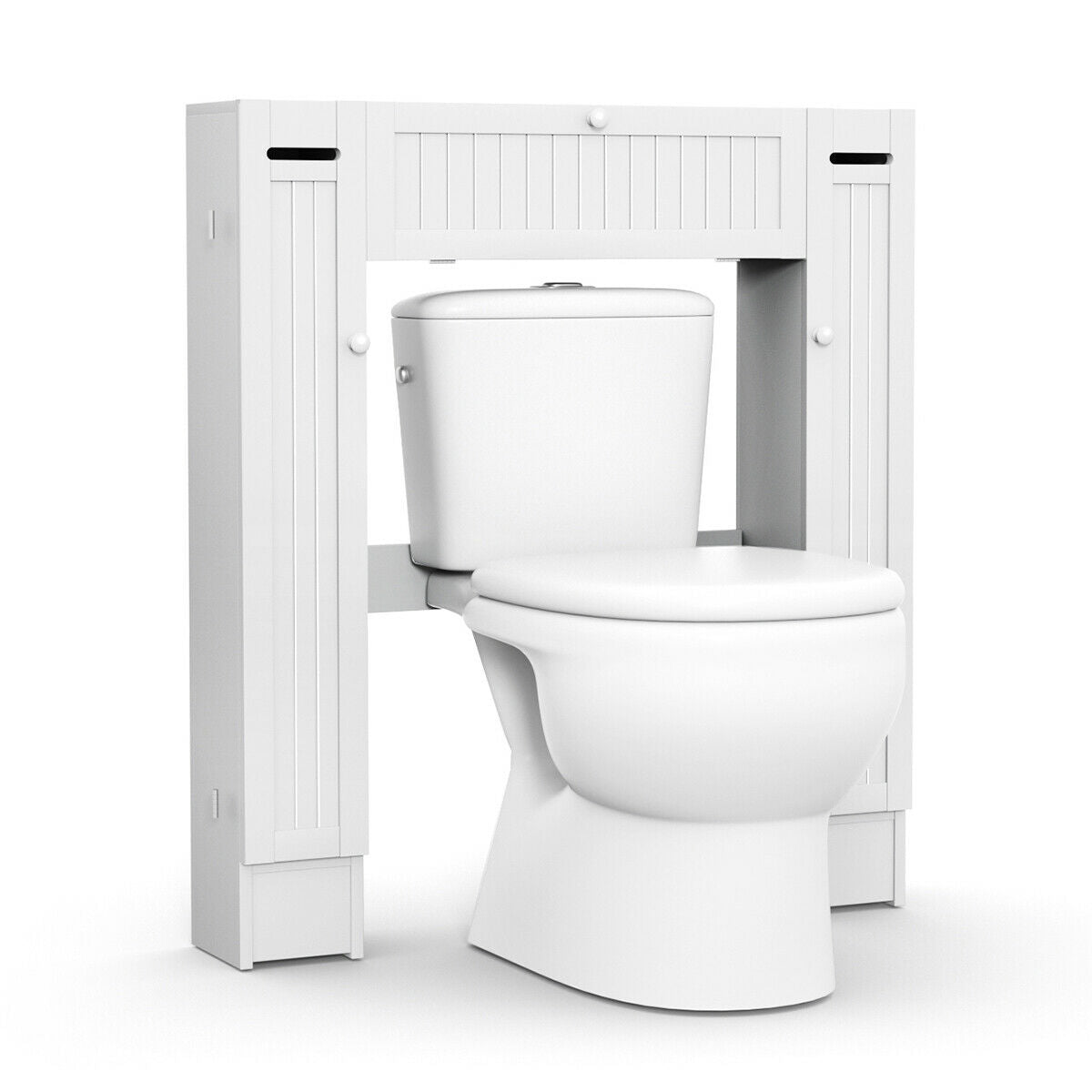 Wooden Over The Toilet Storage Cabinet, White Bathroom Etagere at Gallery Canada