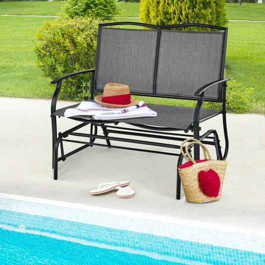 Iron Patio Rocking Chair, Gray Patio Rocking Chairs & Gliders Gray at Gallery Canada