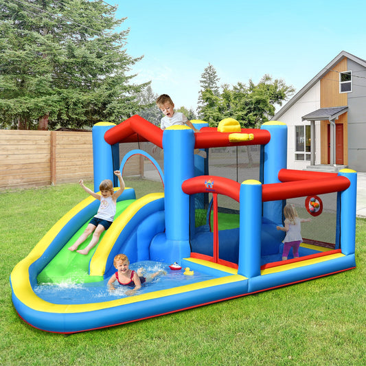 Inflatable Kids Water Slide Bounce Castle, 480W Blower Bounce House Options at Gallery Canada