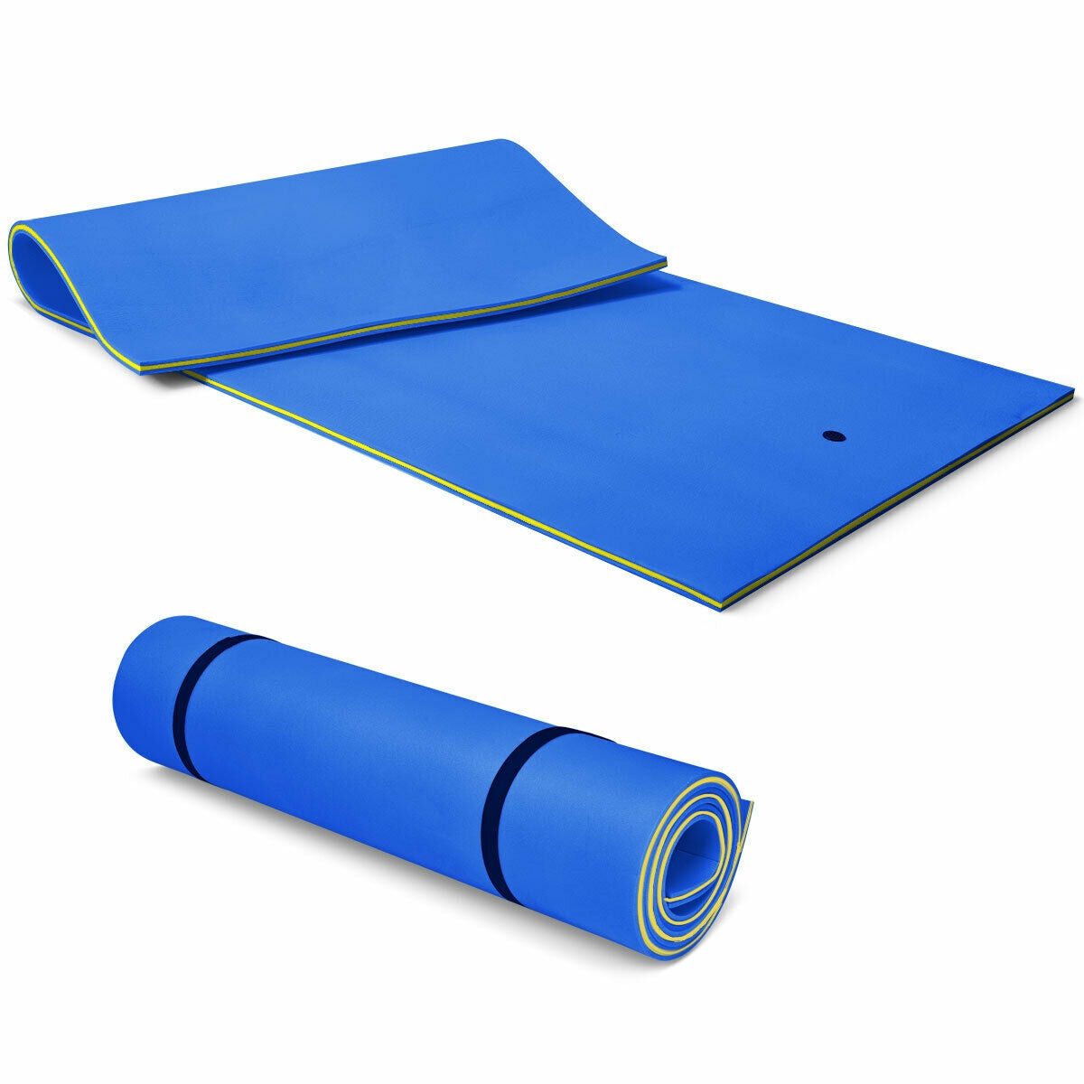 12 x 6 Feet 3 Layer Floating Water Pad, Blue Swimming at Gallery Canada