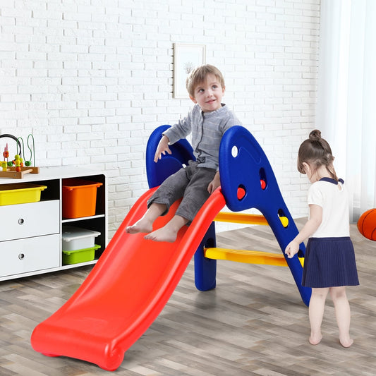 Children Folding Plastic Slide, Red Climbers & Slides Red at Gallery Canada
