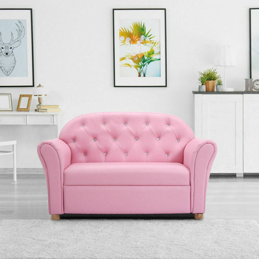 Kids Princess Armrest Chair Lounge Couch, Pink Kids Chairs & Seating Pink at Gallery Canada