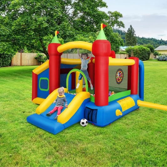 Inflatable Bounce House Kids Slide Jumping Castle without Blower Bounce House multicolor at Gallery Canada