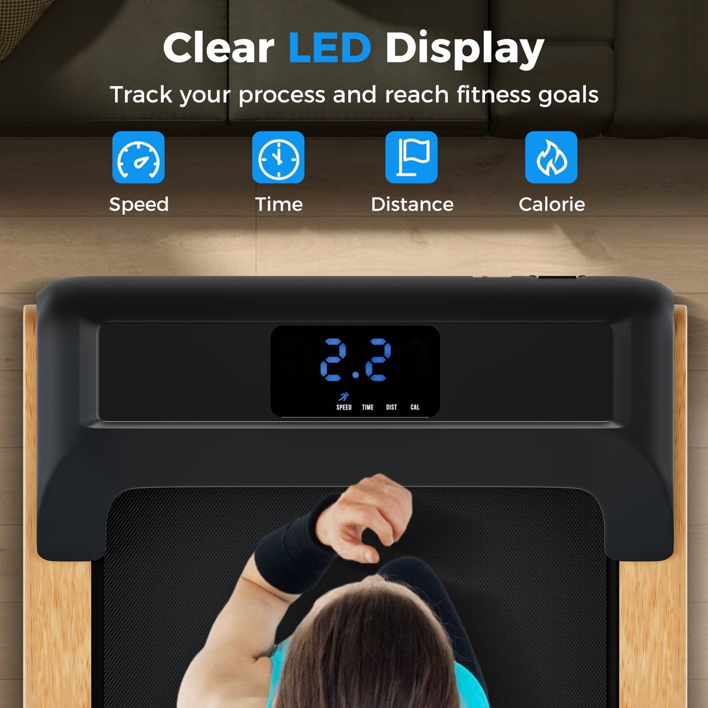 3-in-1 Walking Pad, Remote And Smart App Control, Black Treadmills at Gallery Canada