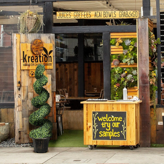 4 Feet Artificial Boxwood Spiral Green Leaves Tree, Green