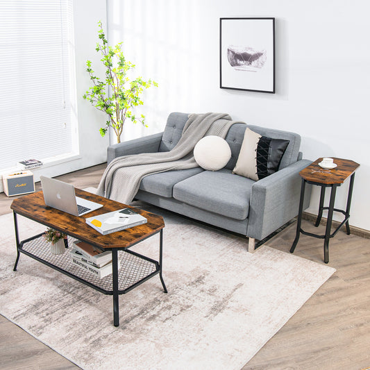 Narrow End Side Sofa Table, Rustic Brown End & Side Tables Rustic Brown at Gallery Canada