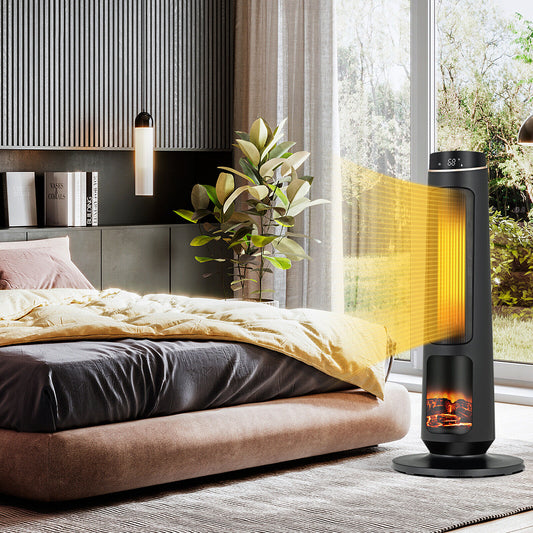 1500W PTC Fast Heating Space Heater for Indoor Use, Black Space Heaters Black at Gallery Canada