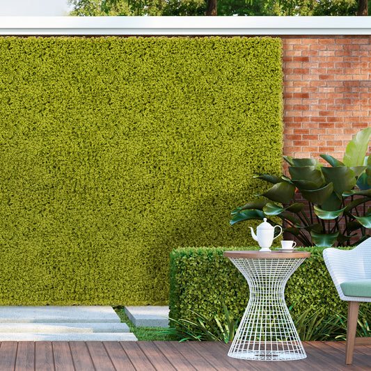 12 Pieces 20 x 20 Inches Artificial Grass Wall Panels, Light Green Faux Plants Light Green at Gallery Canada
