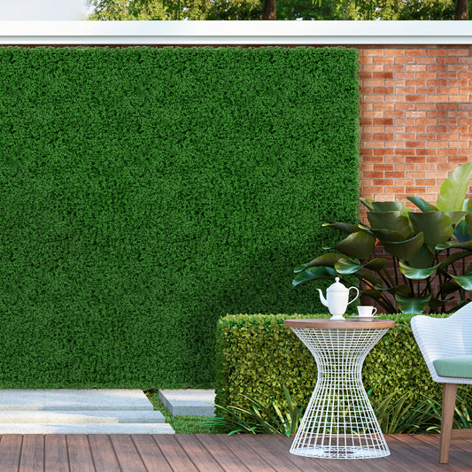 12 Artificial Grass Wall Panels, 20 x 20 Inches, Green Faux Plants Green at Gallery Canada