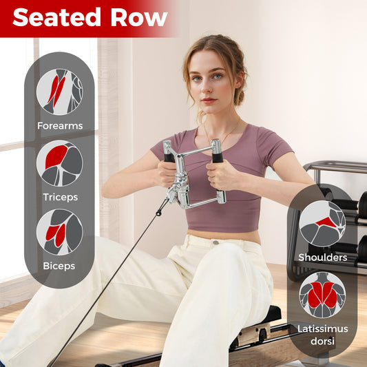 4-Piece Cable Machine Attachment Set For Home Gym
