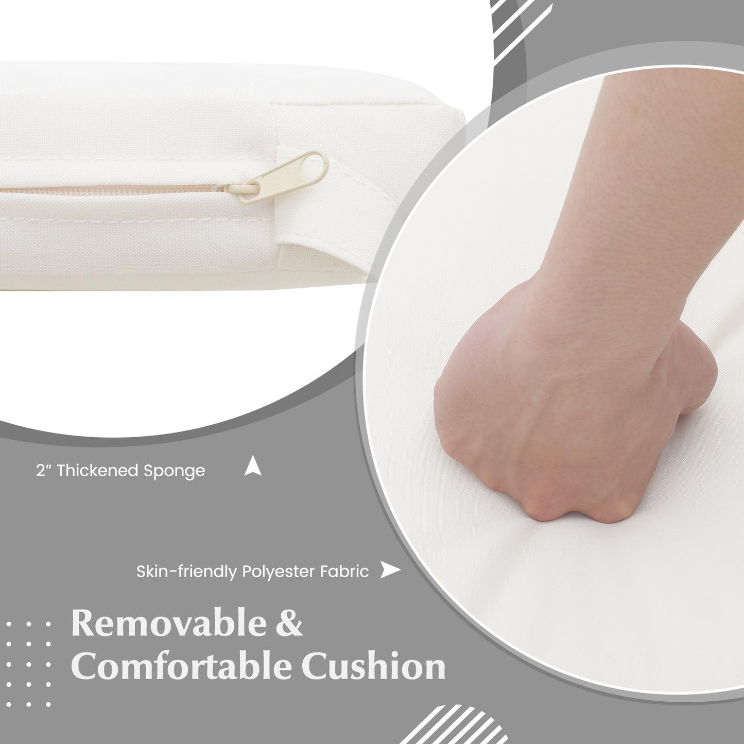 PE Wicker Patio Chairs Set of 2/4 with Cushions for Porch Deck Garden and Backyard-2 Pieces Patio Bar Furniture at Gallery Canada