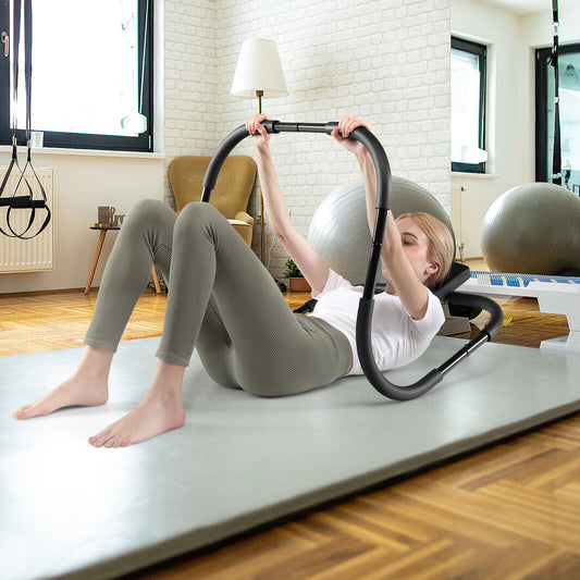 Portable Ab Trainer, Fitness Crunch Exerciser With Headrest, Black Benches Racks & Bars Black at Gallery Canada