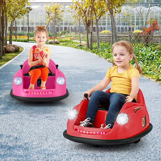 12V Electric Kids Bumper Car, Remote Control, Red Powered Ride On Toys Red at Gallery Canada