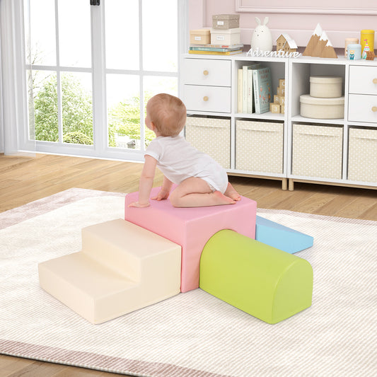 Climb and Crawl Foam Block Play Set for Infant Baby, Multicolor Climbers & Slides Multicolor at Gallery Canada