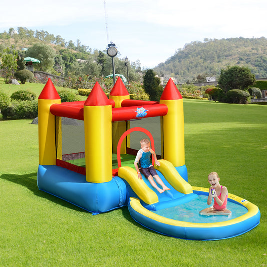 Inflatable Kids Slide Bounce House, 550w Blower Bounce House Options at Gallery Canada