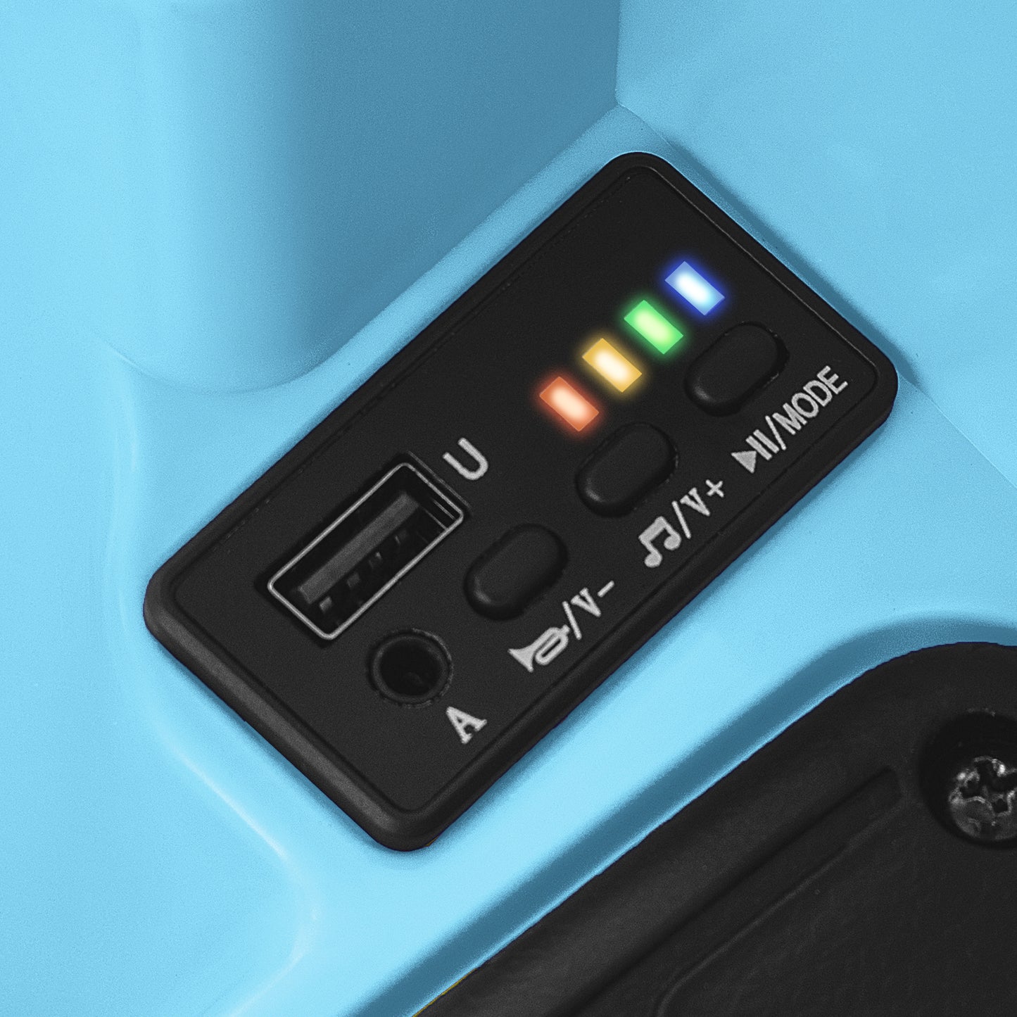 12V 360° Ride On Bumper Car, Remote Control, Light Blue Powered Ride On Toys at Gallery Canada