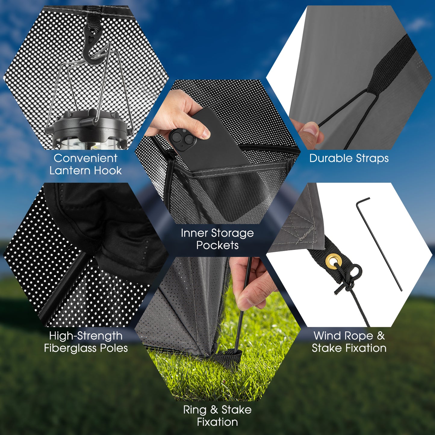 Pop-Up Camping Tent For 2-3 People, With Carry Bag And Rainfly, Gray Tents at Gallery Canada