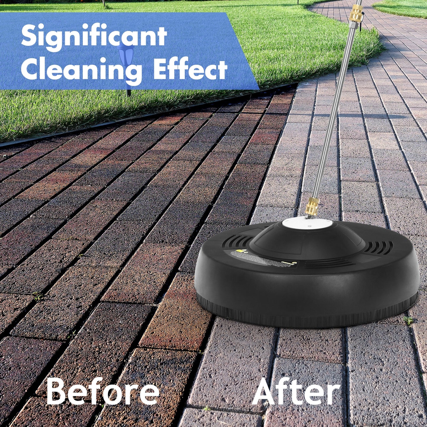 16 Inch Pressure Washer with 2 Spray Nozzles and 1/4-inch Quick-connect Extension Wands, Black Vacuums & Cleaners at Gallery Canada