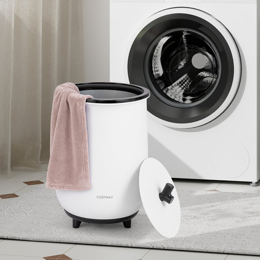 23L Large Luxury Bucket-Style Towel Warmer with Fragrant Disc Holder, Black Dryers Black at Gallery Canada