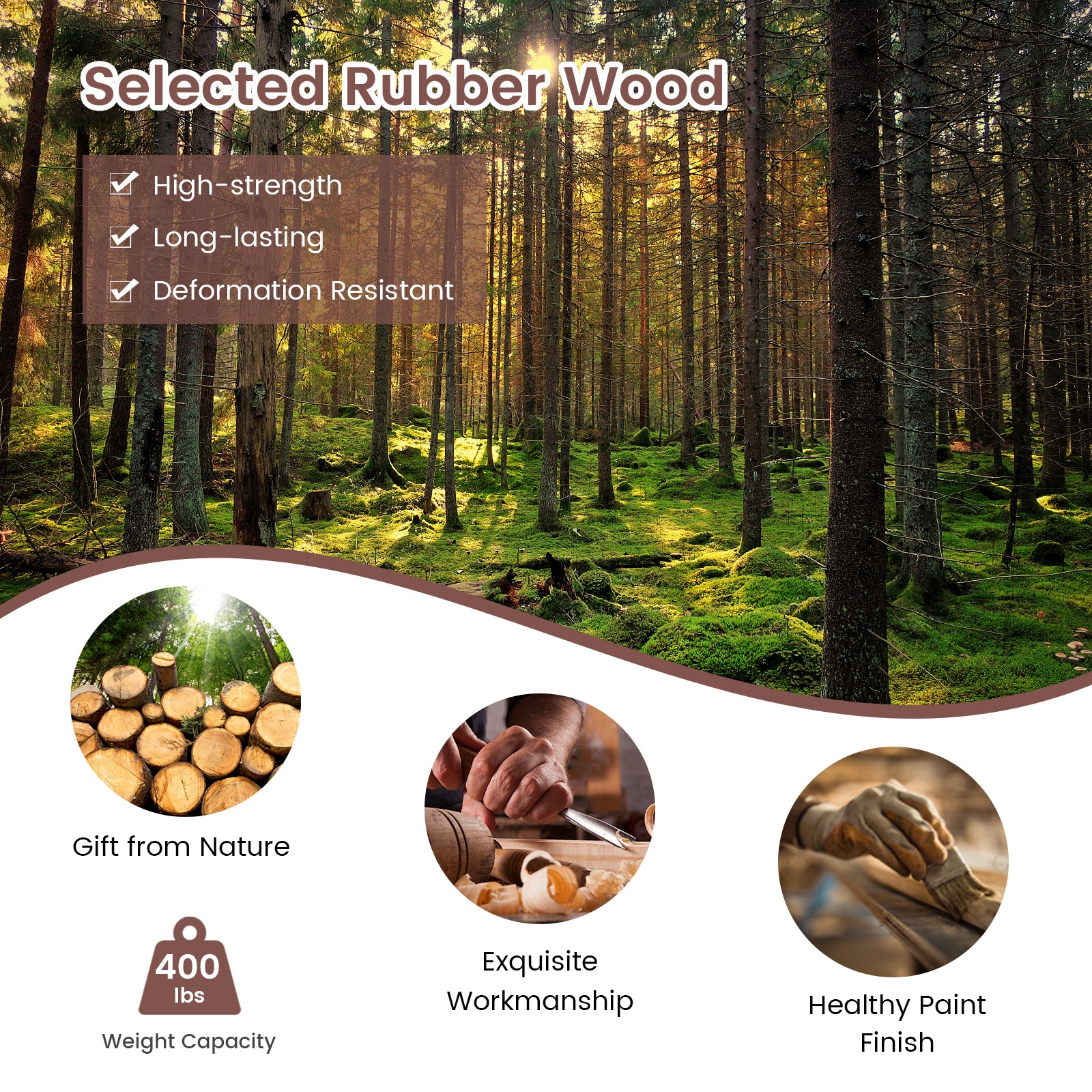 Set of 2 Folding Dining Chairs with Padded Seat and High Backrest, Brown Dining Chairs at Gallery Canada